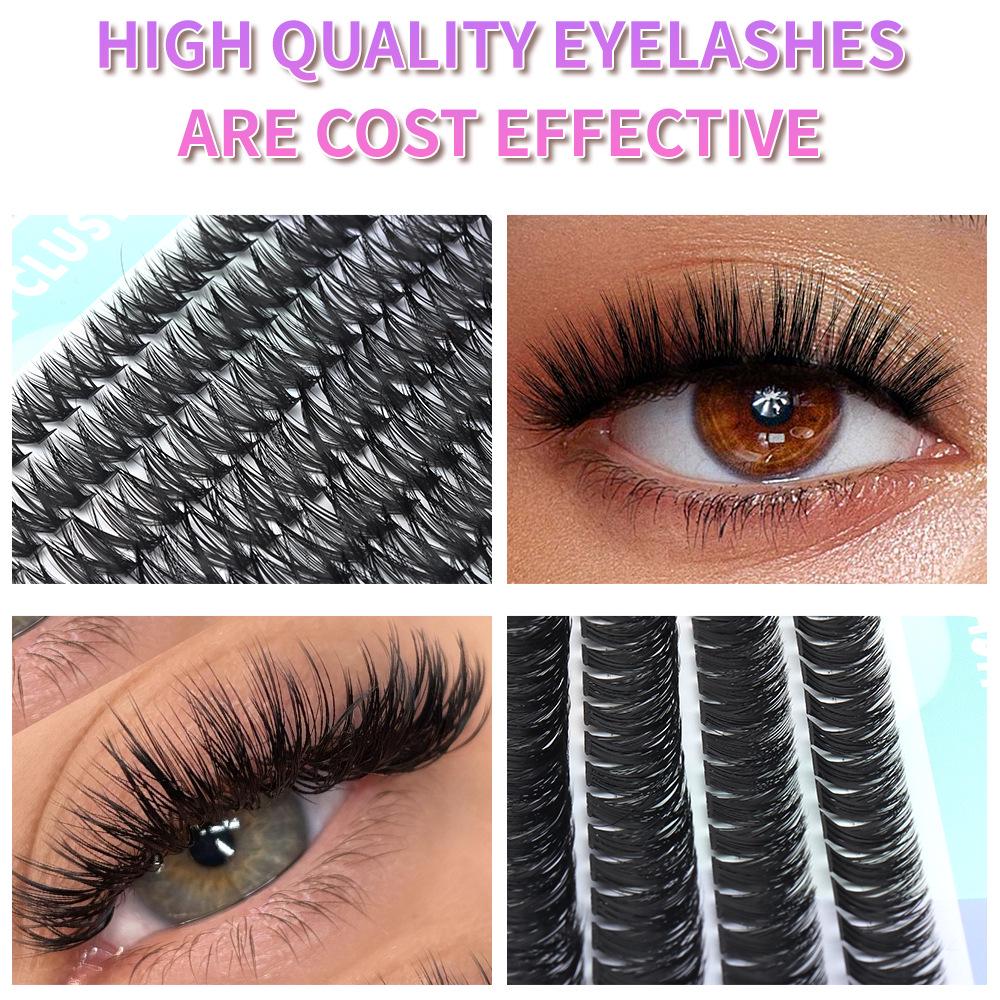 Evropské a americké DIY smíšené umělé řasy - Přirozené, Husté, Velkokapacitní Kniha horkotavných trsových řas