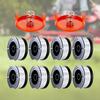 6/8pcs Nylon Trimmer Spool Line 9.14m Length Trimmer Replacement Spool AF-100-3ZP Diameter 1.65mm for Black Decker Grass Trimmer
