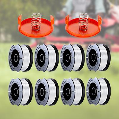 6/8pcs Nylon Trimmer Spool Line 9.14m Length Trimmer Replacement Spool AF-100-3ZP Diameter 1.65mm for Black Decker Grass Trimmer