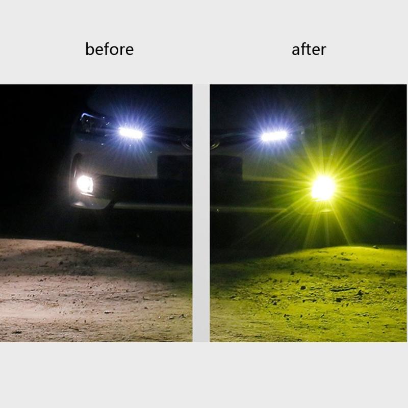 Car Highlight LED Anti Fog Lamp Bulb Dual Color H1 H3 880 881 Driving Light 2pcs