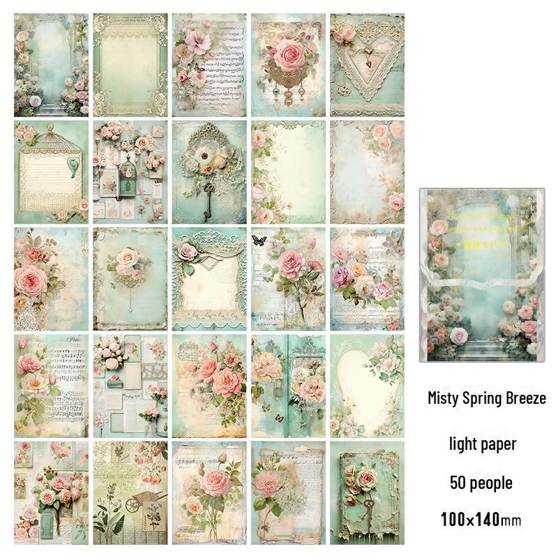 Zaomo Dream Series Retro Notebook Collage Materialpakke - 4 design