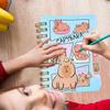 Cute Drawing Notebook For Kids Capybara Student Account Book Notebook Creative Children's Stationery School Supplies Coil Book