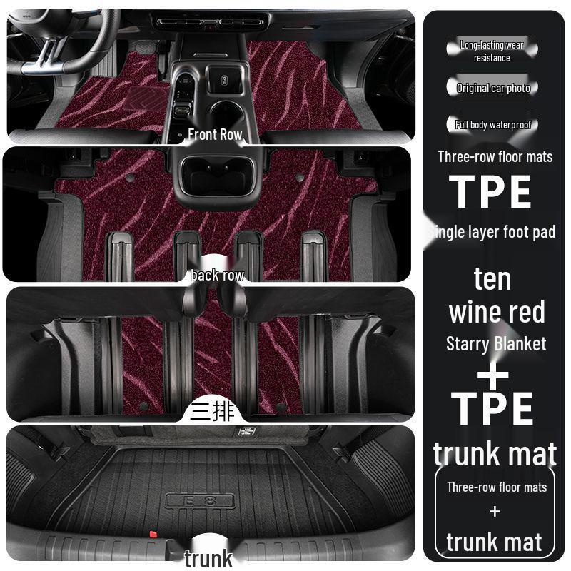 Lynk & Co 900 TPE Floor Mats 2025: Full Coverage Decorative Interior Car Accessories