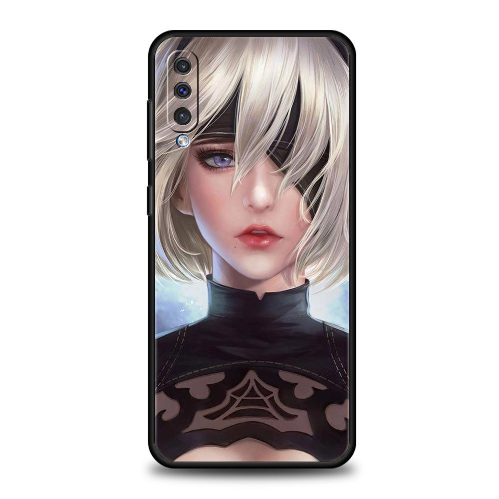 Phone Case For Samsung Galaxy A52 A14 A50 A70 A10S A30 A40 A20S A20E A02S A12 A22 A72 A32 5G A04s Nier Automata Cartoon Cover
