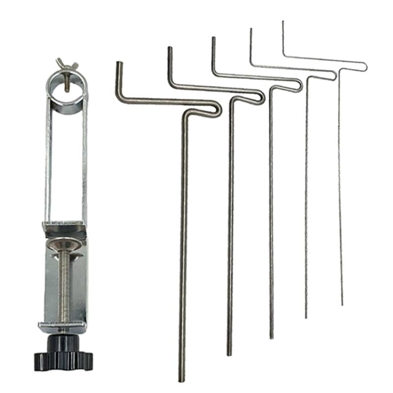 

Multipurpose Jewelry Crafting Making Tool Sturdy Alloy Wire Coiling Tool Set with 5 Assorted Size Winding Rods 1