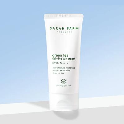 Zaļās tējas nomierinošs saules aizsargkrēms 50ml SPF50+ PA++++