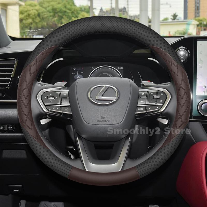 Leather Car Steering Wheel Cover For Lexus NX450h+ NX250 NX350 NX350h NX350 F Sport 2025 Covers For Covers Auto Accessories 2026