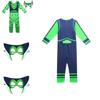 Wild Kratts Kreaturenkraft-Anzug-Kostüm für Kinder mit grünem marineblauem Overall und Maske