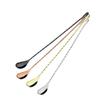 Spiral Pattern Long Handle Mixing Spoon Food Grade Stainless Steel Cocktail Scoop for Home Bar Bartender Drink Making