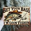 Metal Wall Art Hand-Painted Tin Sign Vintage Home Decor