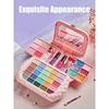 Kids Cosmetic Set Girl Toys Little Princess Makeup Box Painting Special Shoulder Bag Washable Pretend Play With Mirror Plaything