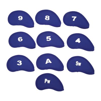 Number Neoprene Golf Iron Covers Set 10PCS Golf Iron Head Covers Golf Iron Sleeve Golf Club