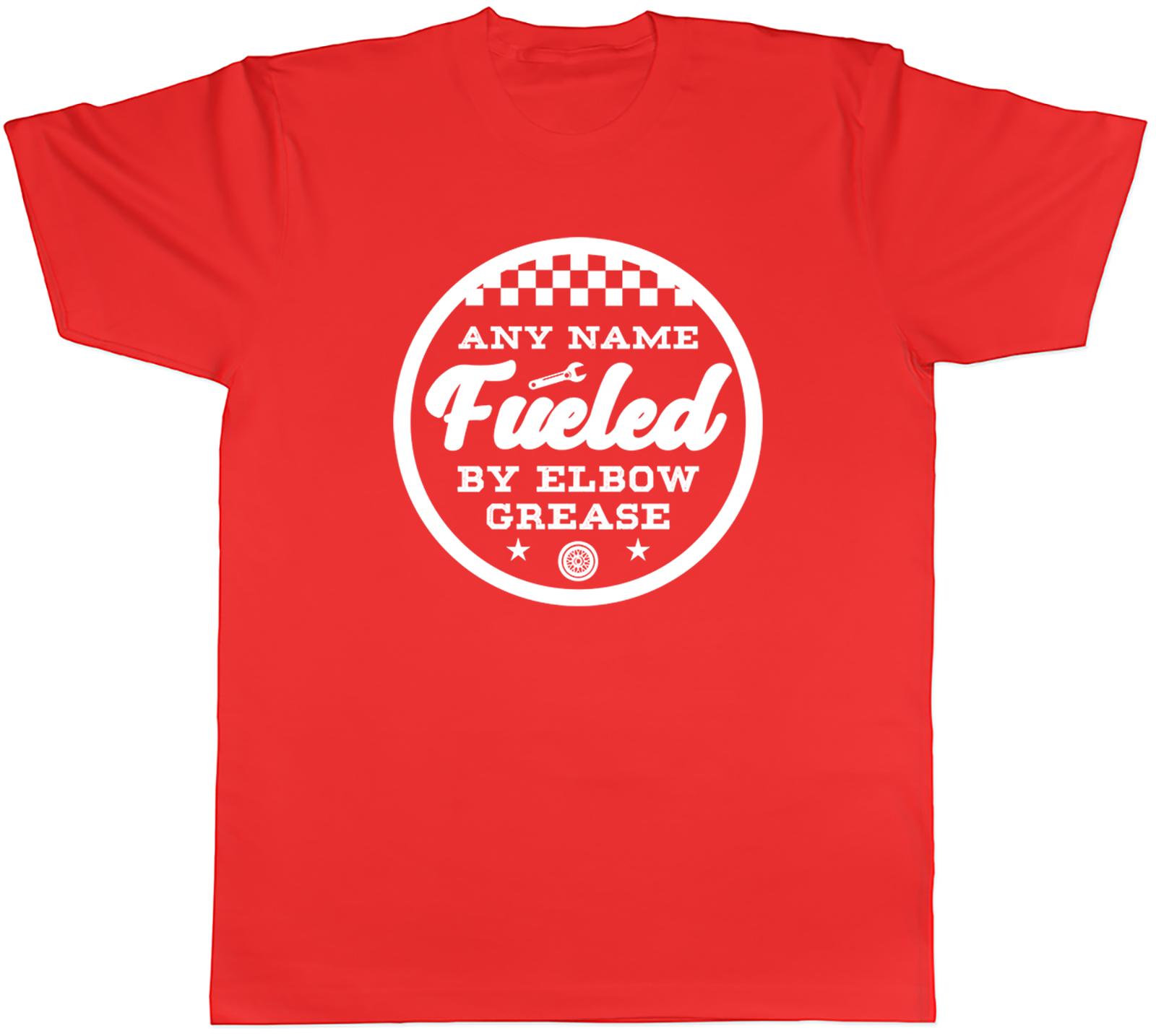 Personalised Mechanic Elbow Grease Mens TShirt Tee Gift Top S