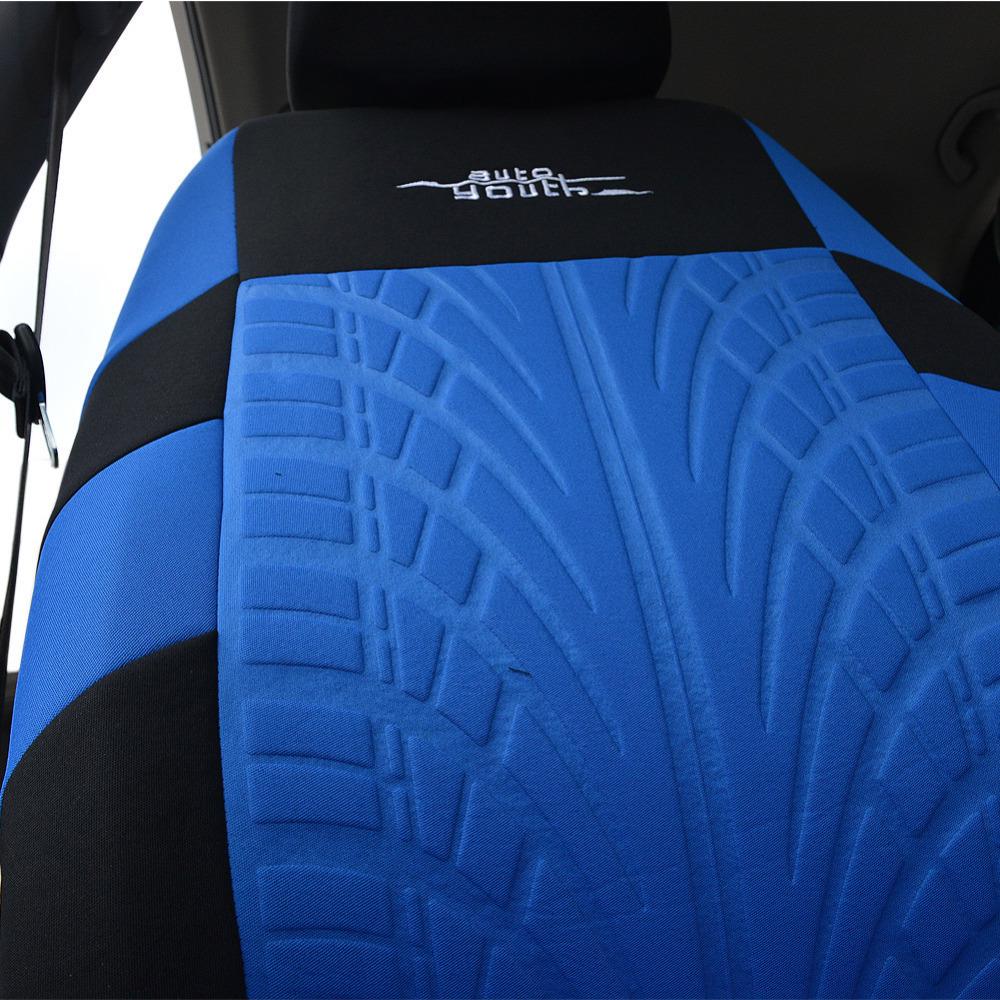 Temu Embroidered Car Seat Cover with Tire Pattern - For Export To Russia and Mexico