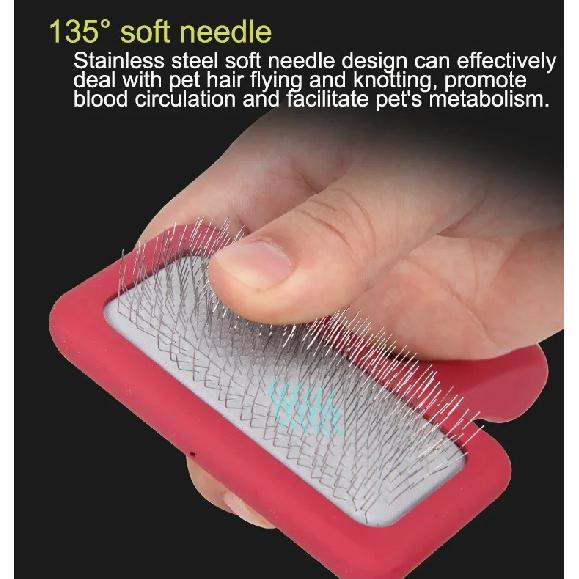 Winhyepet-Cat Brush, Puppy Grooming, Hair Removal, Bamboo Dog Comb, Widened Shedding Brush, Dematting, Deshedding Tool
