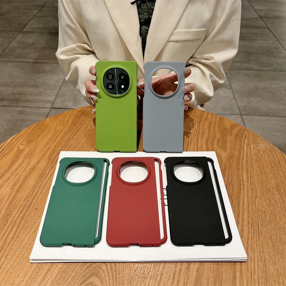 Minimalist Solid Color Ultra-thin Silicone Phone Case for VIVO X Fold 5 3 Frosting Shockproof Protective PC Hard Back Cover