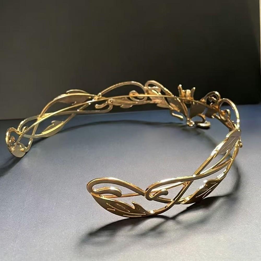 Vintage King Round Elves Crown Baroque Princess Diadems  Photography Props