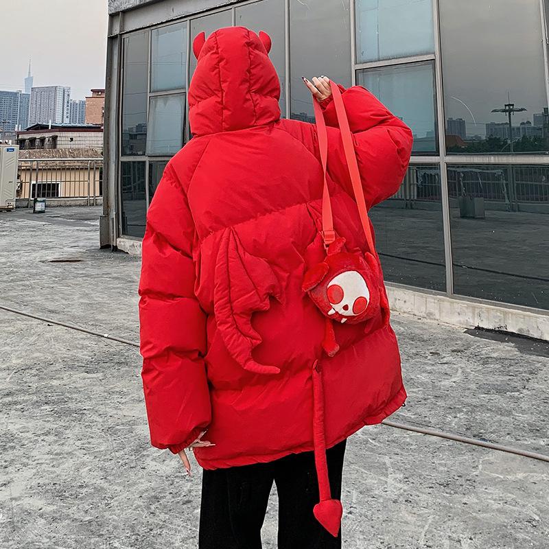 Damen Herbst und Winter Übergröße Gepolsterte Verdickte Einfarbige Lockere Jacke Kurzer Reißverschluss Warme Oberbekleidung