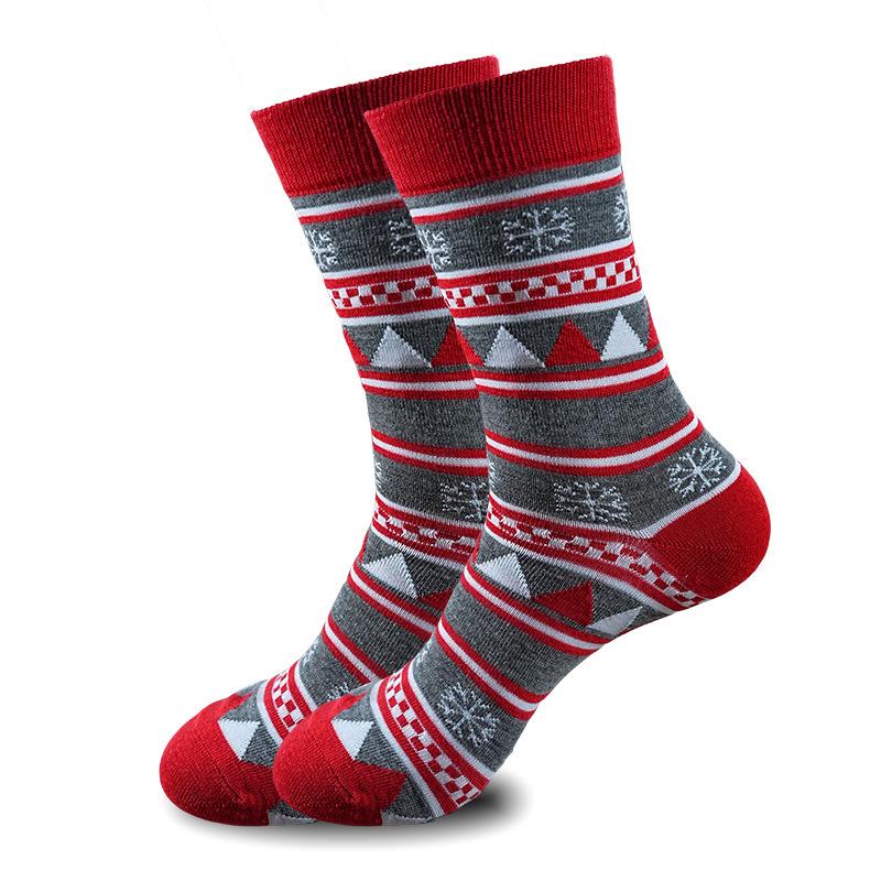 50 Christmas Stocking Styles: Autumn/Winter Cartoon Mid-Calf Socks, Perfect Holiday Gift