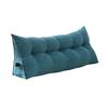 Headboard Triangular Pillow Back Support Headboard Cushion with Side Pocket Daybed Bolster Cushion with Removable Cover