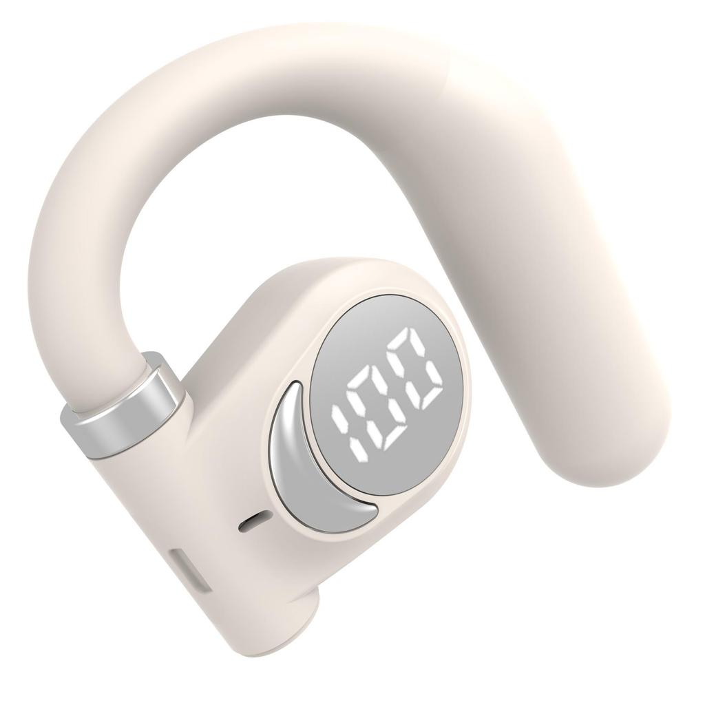 SK6 Ear-Hook Bluetooth Headset: High-Quality Sound, Long Battery Life, Digital Display