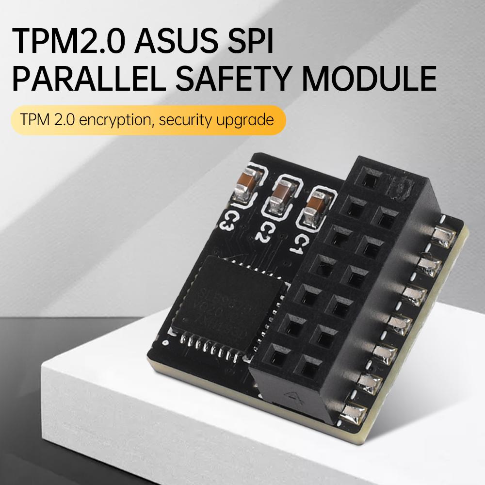 TPM2.0 Security Module 14 Pin SPI H Trusted Platform Module Remote Card Board Encryption Security Board for ASUS Motherboard