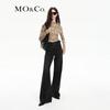 MO&Co. Flocked Print Mesh High-Neck Top