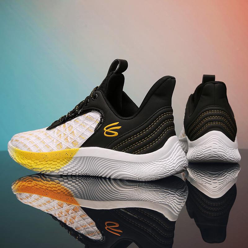 

Новые баскетбольные кроссовки Curry 9 мужские низкие подростковые кроссовки для отскока нескользящие с карбоновой подошвой 45