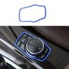 Knob Frame Trim 2018- Console Multimedia For BMW X3 G01 X4 G02 Blue Aluminum