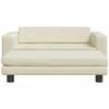 VidaXL Sofa with Footrest for Children Cream 100x50x30 Cm 3196415