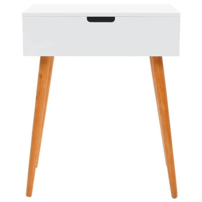 VidaXL Coiffeuse avec miroir MDF 60 x 40 x 75 cm