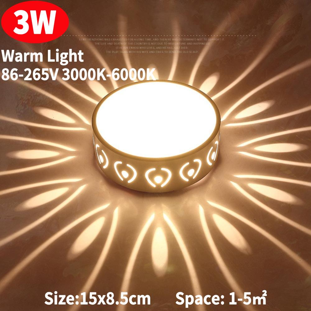 Modern LED Ceiling Light Crystal Ceiling Lamp Easy Installation Ceiling Spotlights for Corridor Porch Balcony Indoor Lighting