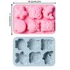 Chocolate Mold Owl Tiger Dolphin Silicone Mold For Cake Gummy Jello Ice Cube Crayon, Cake Decoration Soap Mold