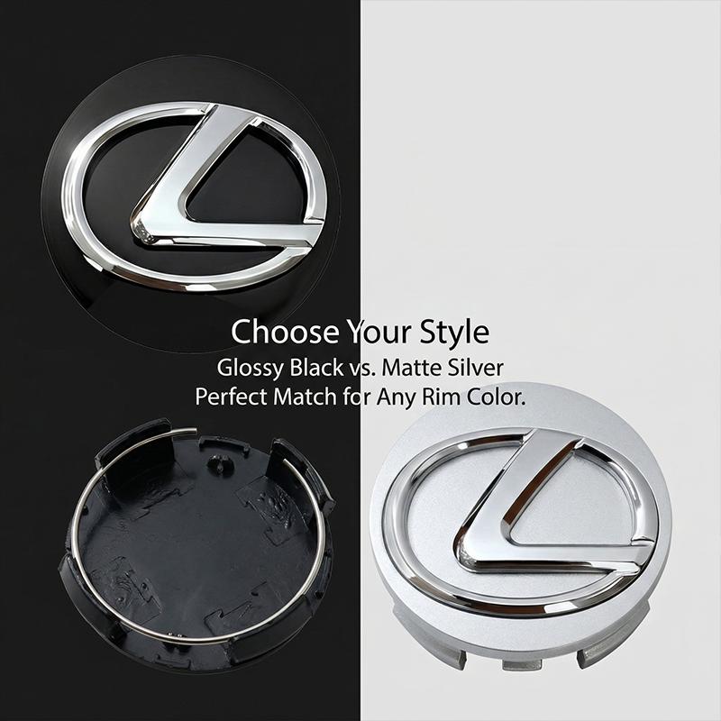 Car Wheel Hub Cover 3D Metal Rim Center Cap Decals Waterproof For Lexus IS250 Ct200h LS430 LX570 NX300h IS300h RX330 ES300h