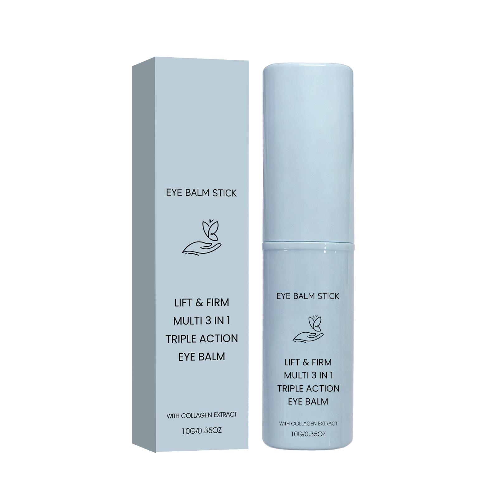 Collagen Eye Cream Stick: Hydrating, Moisturizing, Delicate Care for the Skin Around the Eyes. Gentle Daily Massage Eye Cream