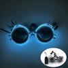 Occhiali da Sole Alieno LED Divertenti Accessori Costume Lenti Nere Occhiali Luminosi per Donne Uomini Bambini Bambine Occhiali per Halloween