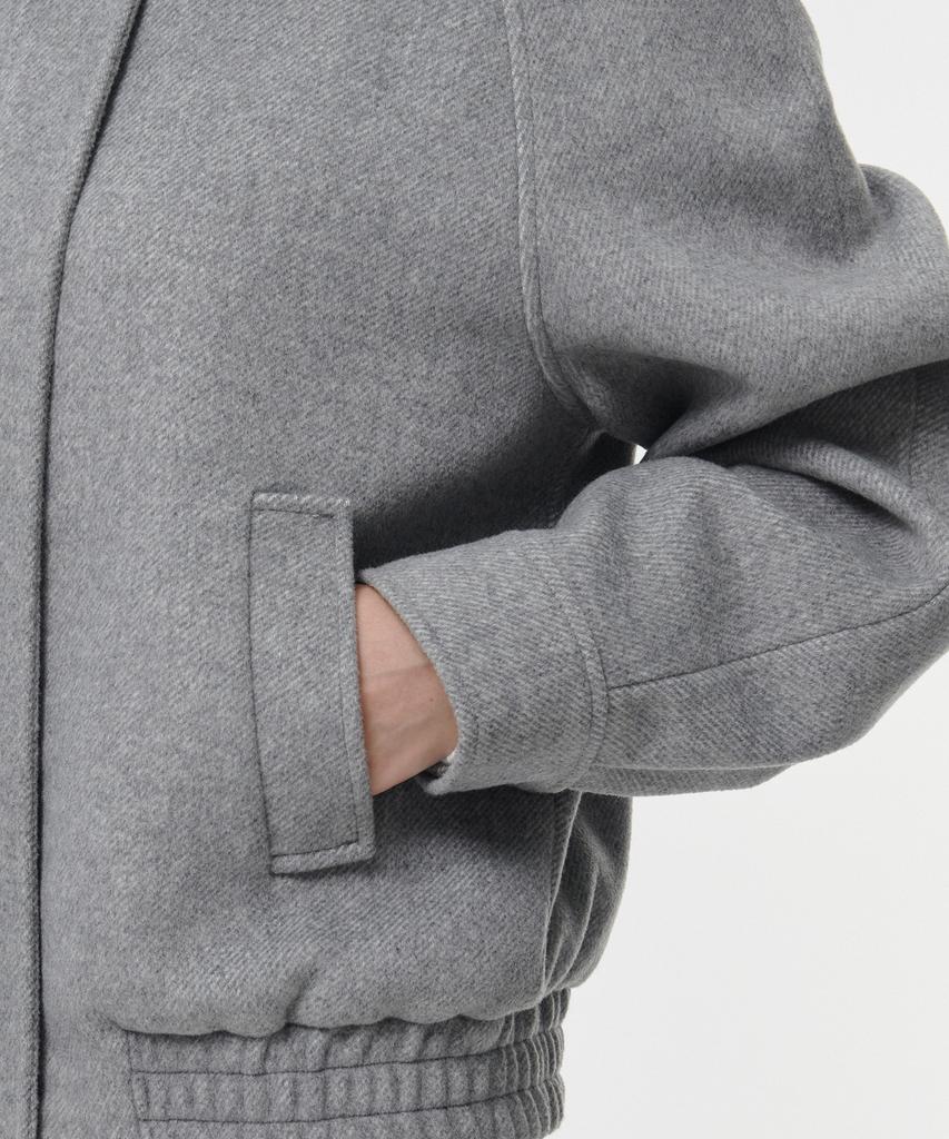 Musinsa Standard Woman Women'S Wool Blend Blouson Jacket [Grey]