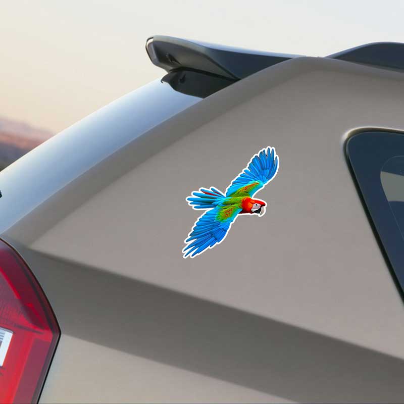 Car Stickers Colorful Parrot Animal Waterproof Styling Automobiles Motorcycle Exterior Accessories Vinyl Decals TM313