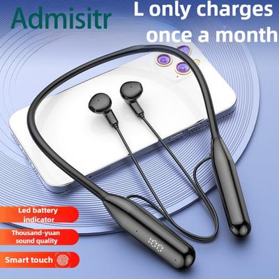 Bluetooth-Headset mit Nackenbügel, Bewegung zum Aufhängen am Hals, 5.3, kabellos, ultralange Lebensdauer, große Leistung, ENC, Rauschunterdrückung