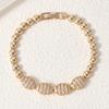 Bracelet New Style Light Luxury Full of Zircon Bracelet for Women Retro Bean Style Jewelry