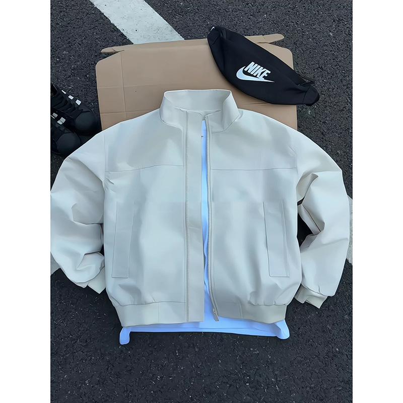 Men's American Style Bomber Jacket - Autumn Short Stand Collar Pilot Outerwear