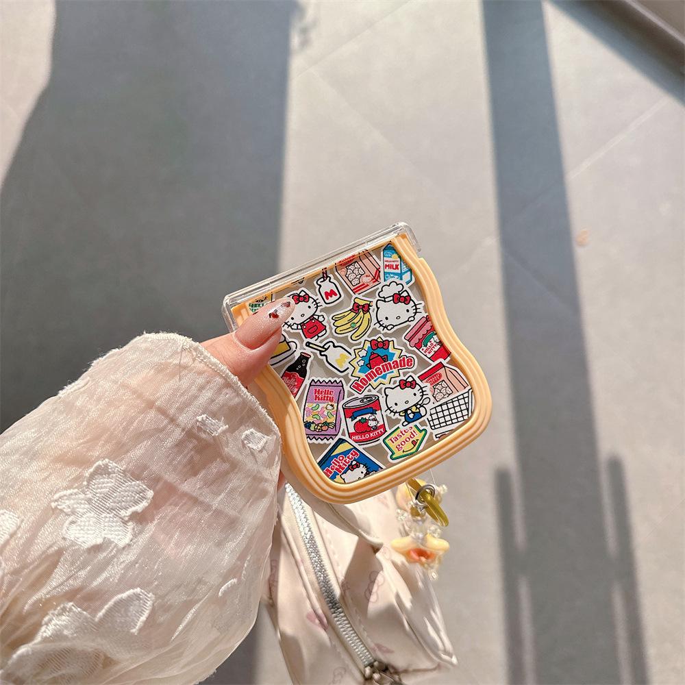 Hello Kitty Soft PC Protective Case with Lanyard for Samsung Galaxy Z Flip Series