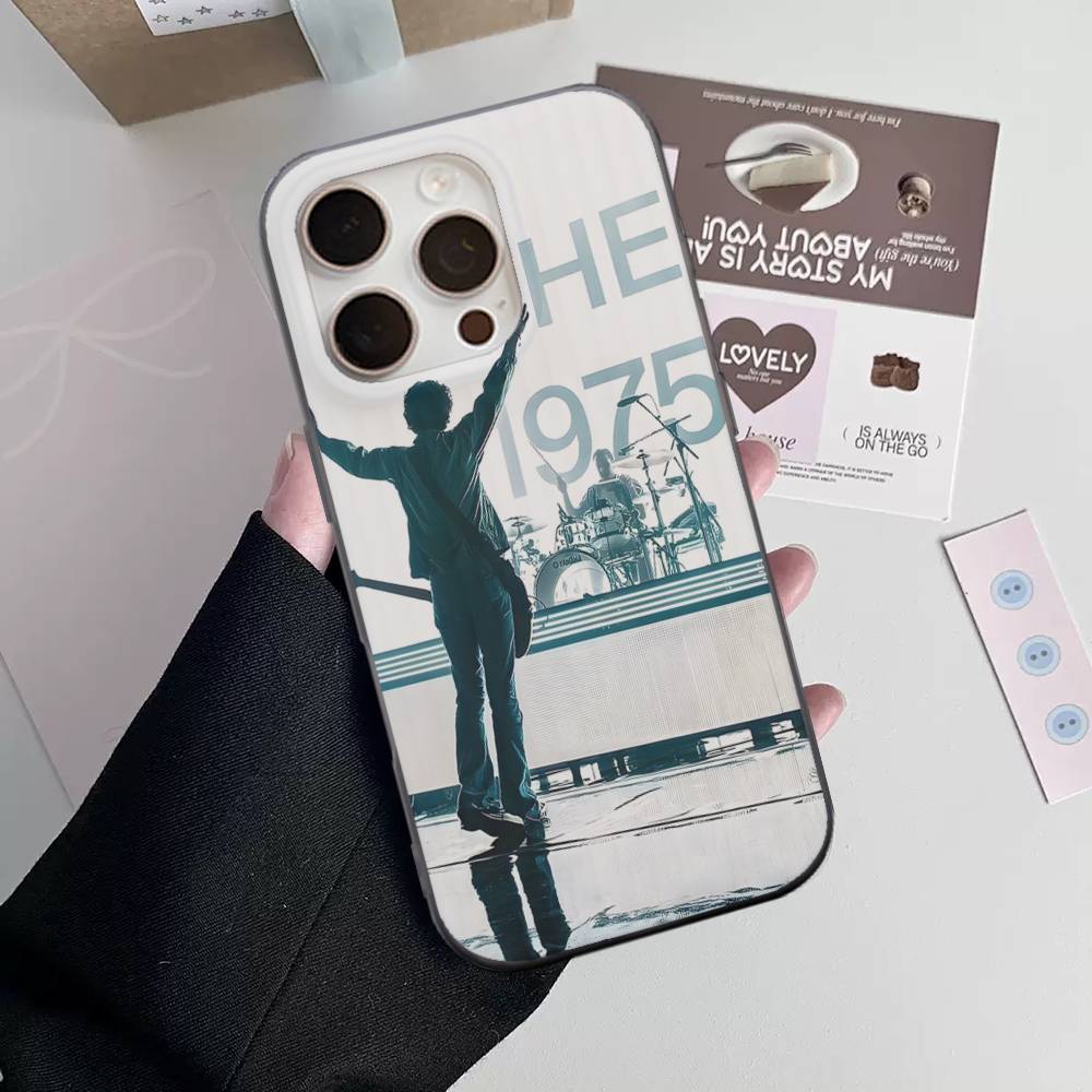 

The 1975 Rock Band Phone Case For iPhone 17 16 15 14 Plus 13 12 11 Pro Max Pro Wave Corrugated Cover iPhone 13