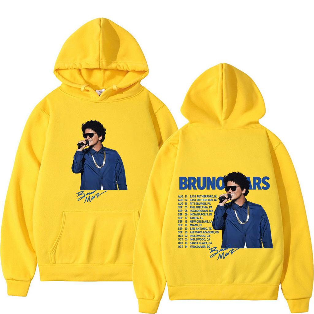Bruno Mars The Romantic Tour 2026 Print Hoodie Man Woman Fashion Sweatshirts Long Sleeves Loose Casual Hip-hop Punk Pullover