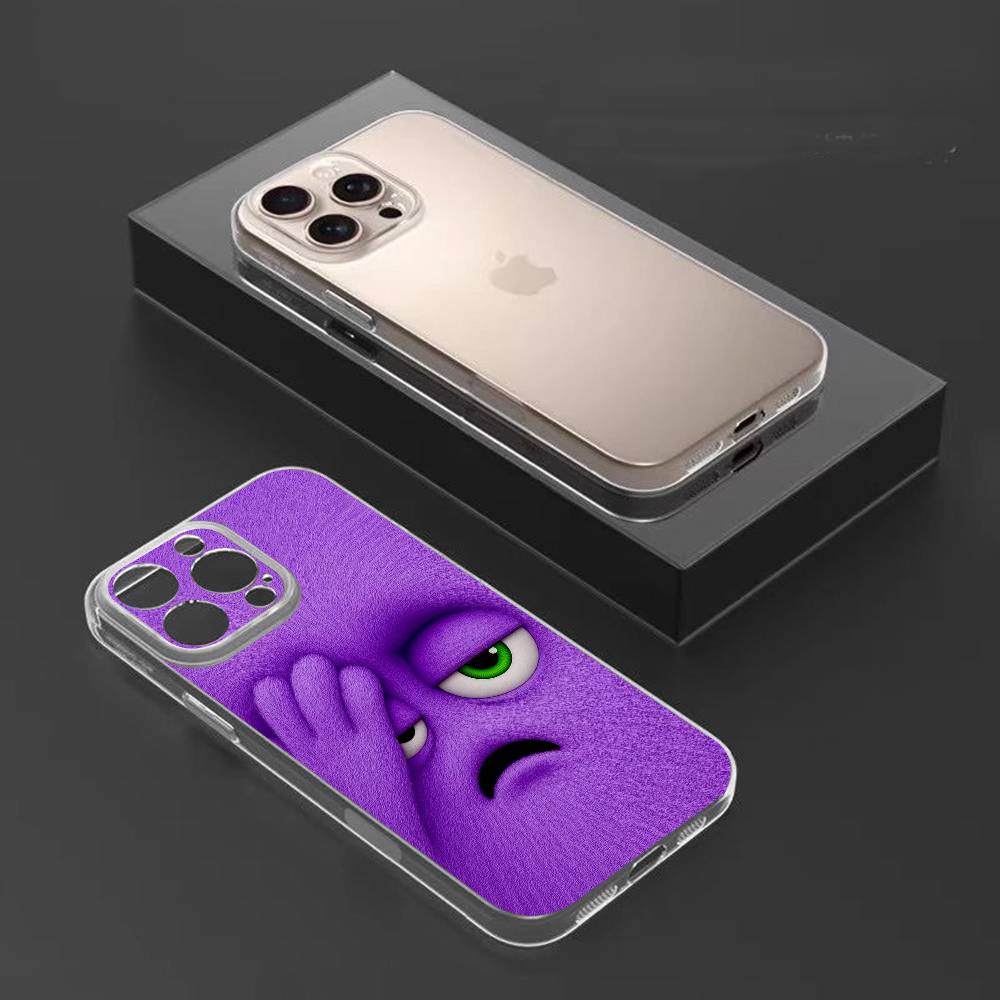 Funny Face Phone Case For iPhone17,16,15,14,13,12,11 Plus,Pro Max Soft Transparent Cover