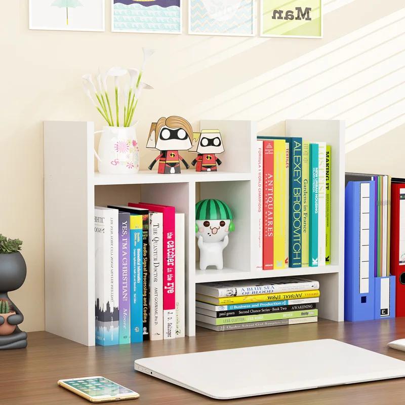 Schreibtisch-Organizer für Schüler, Flexibler Zeitschriftenständer, Bücherregal, Stiftehalter, Stehendes Desktop-Regal, Küchenaufbewahrung