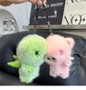 Fluffy Little Pig Fur Pompom Keychain For Woman Girls Bag Car Key Chain Cute Little Pig Key Ring On Bag Car Trinket Pendant Gift