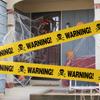 Halloween Caution Tape for Yard Decors Self Adhesive Safety Sign Warning Tape for Workplace Festival Layout Warning Sign