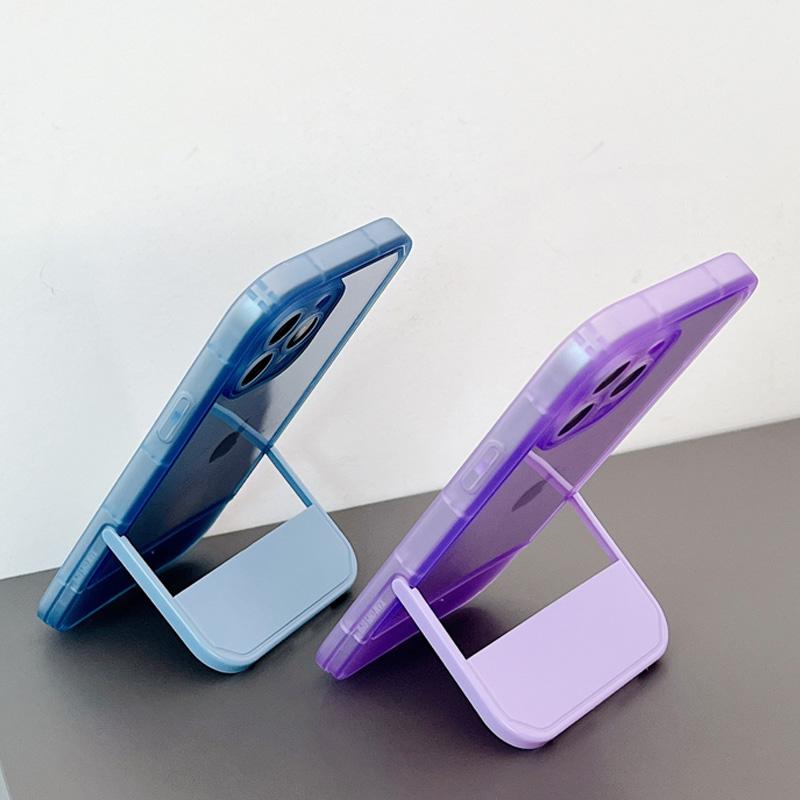For Iphone 13 11 12 14 Pro Max Case Stand Holder Transparent Cover For Iphone Se 3 2022 2020 Xs Xr 7 8 14 Plus Shockproof Bumper