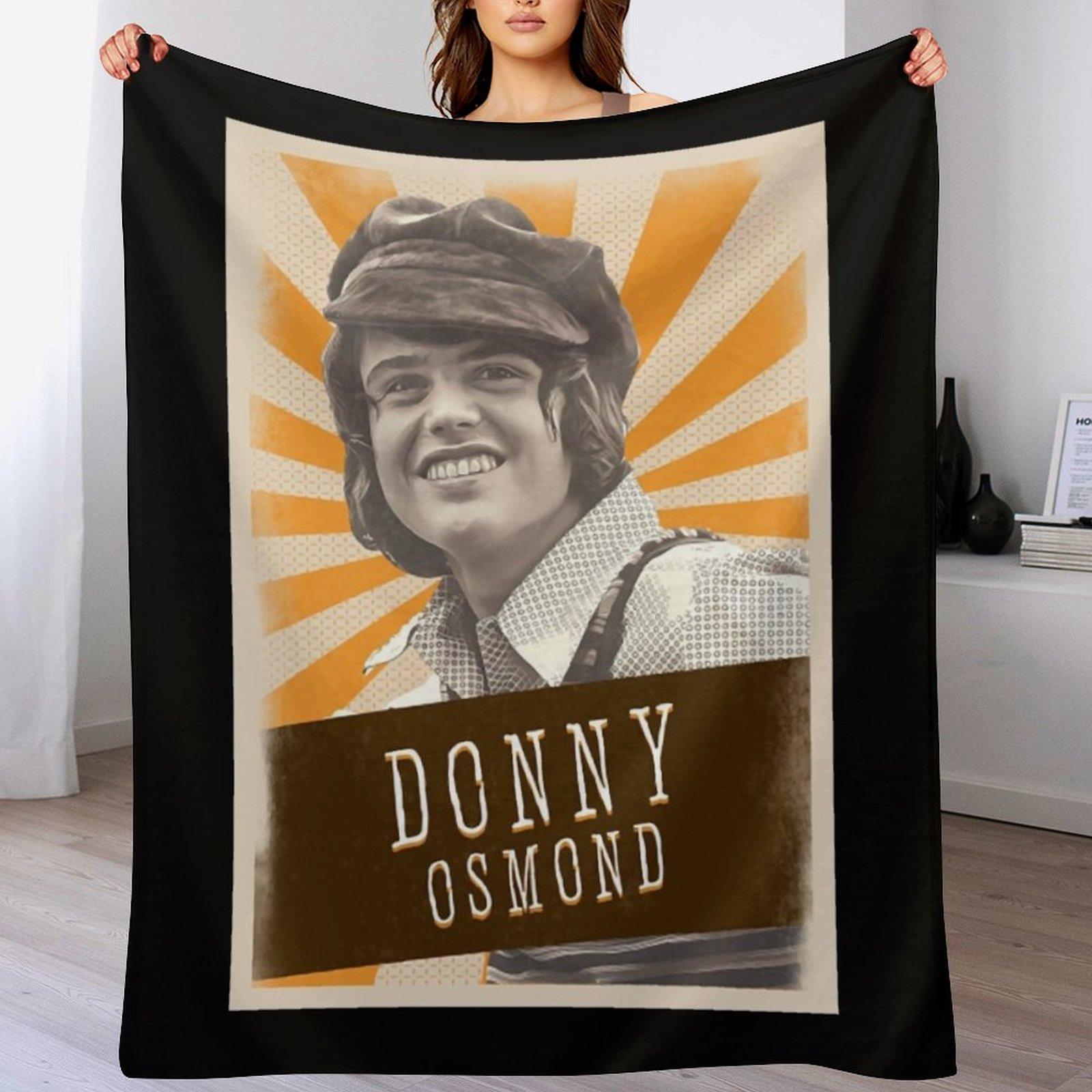 

Vintage Asthetic Donny Osmond 80s Throw Blanket decorative Beach Giant Sofa Moving Blankets 30x40in